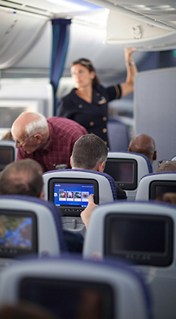 United Airlines - on board entertainment
